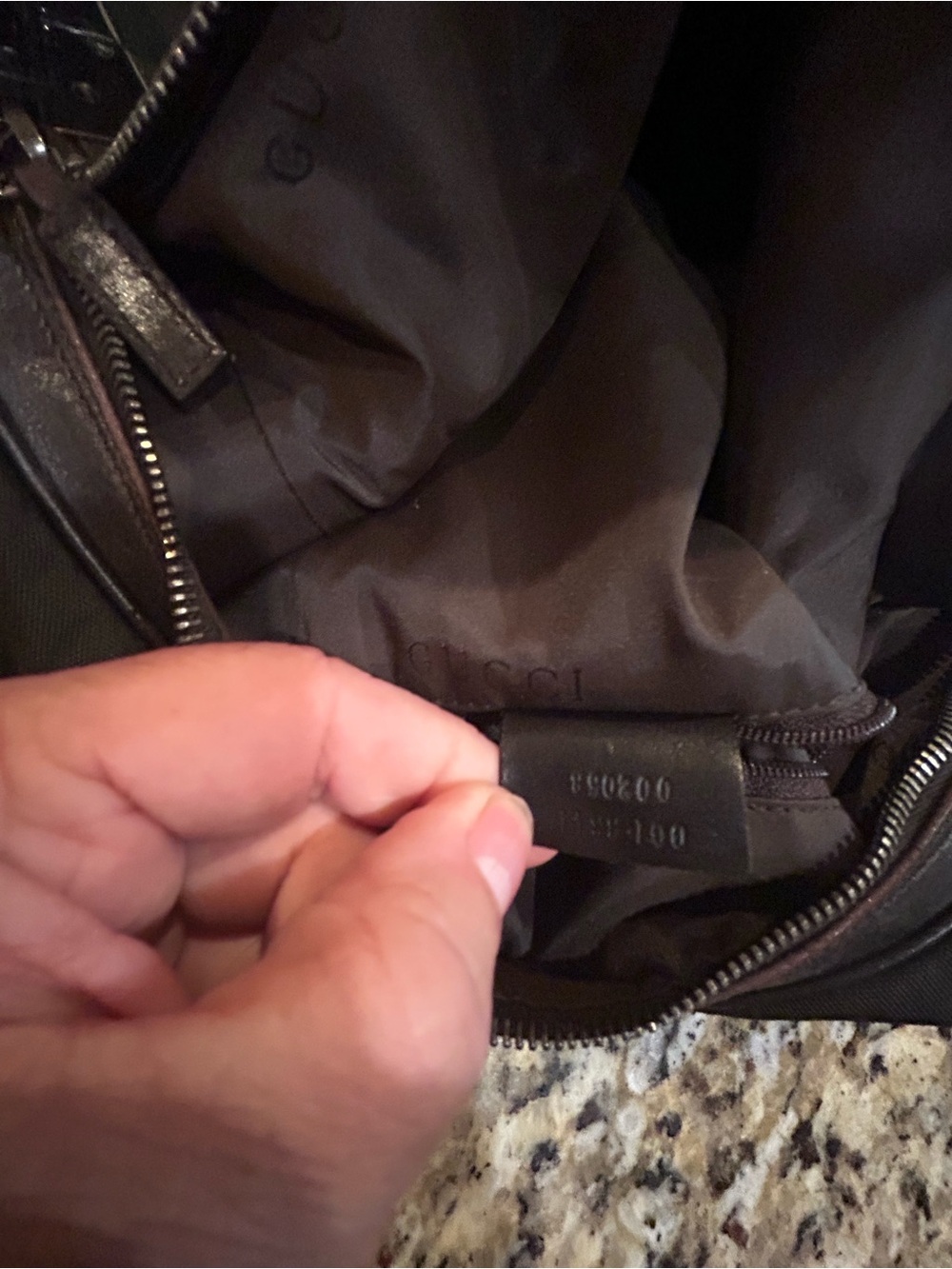 GUCCI Shoulder Bag NylonCanvas Black Women's Rare - Picture 10 of 11